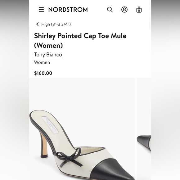 Tony Bianco Shirley pointed cap toe mule - Picture 3 of 5